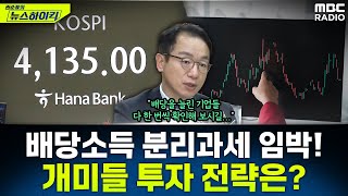 [뉴스하이킥] '배당소득 분리과세' 세법개정안 국회 본회의 통과...개미들 투자 어떻게 해야 되나? - 곽상…