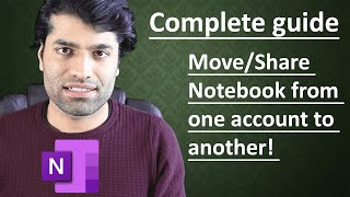 How to move a Notebook in OneNote to another account