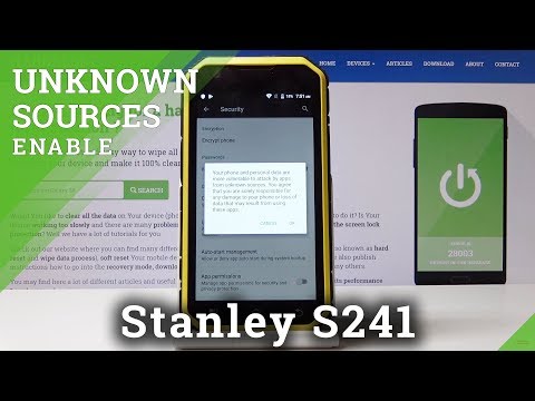 How to Activate Unknown Sources in Stanley S241 - Install Unknown Apps