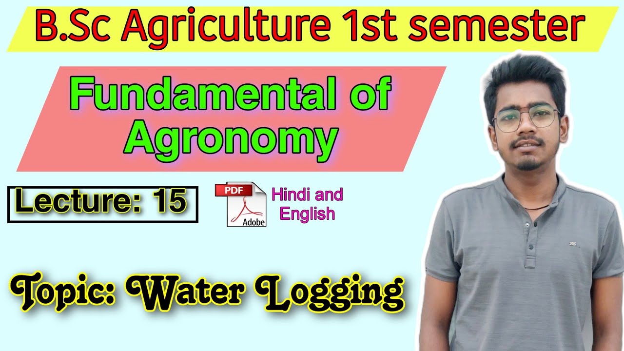 Water Logging | Causes | Effects | Fundamental of Agronomy Water Logging | Water Logging in Agronomy