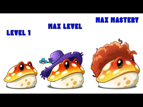 PVZ 2 | TOADSTOOL Level 1 - Max Level - Max Mastery!!!