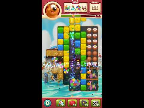 Toon Blast Level 8208 - NO BOOSTERS 🐻🐺🐱 | SKILLGAMING ✔️