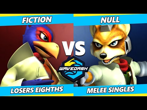 Wavedash 2023 Top 8 - Fiction (Falco) Vs. null (Fox) Smash Melee - SSBM