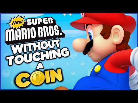 I tried beating New Super Mario Bros. without TOUCHING A COIN! Video