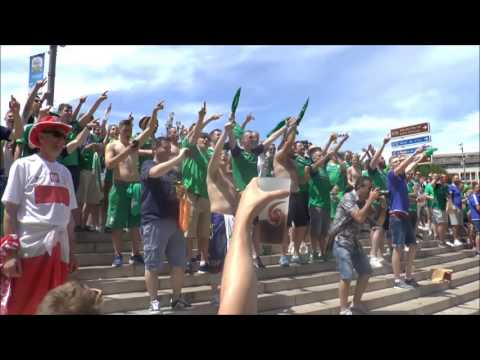 Bitwa kibiców Polski i Irlandii Północnej. Euro 2016 - fans fight Poland and Northern Ireland