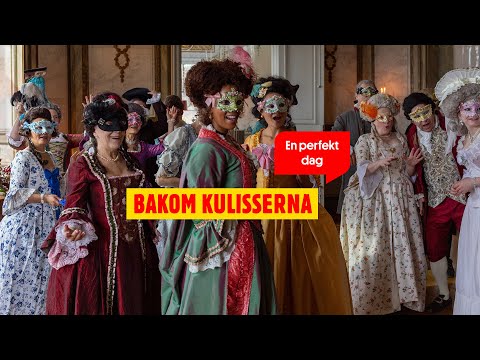 Bakom kulisserna på reklamfilmsinspelning med rokokotema!