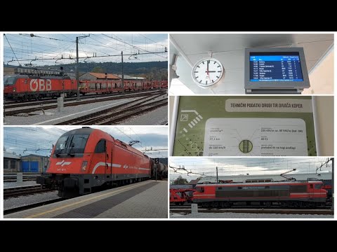 DIVACA STATION (SLOVENIA)SLOVENIJA TRANSIT TRAIN AUTUMN 2022