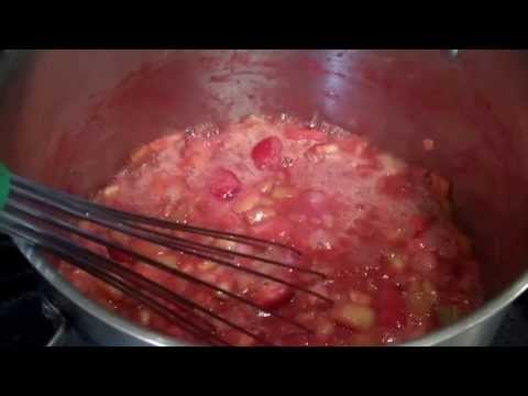 Vegan Strawberry Rhubarb Coconut Milk Pudding [Recipe]