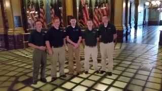 &quot;Amazing Grace&quot; sung in the Michigan State Capitol rotunda (Providence Baptist College tour group)