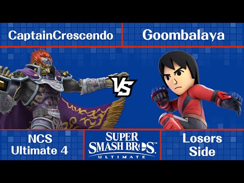 NCS Ultimate 4 - CaptainCrescendo (Ganondorf) vs Goombalaya (Mii Brawler) - Ultimate Singles