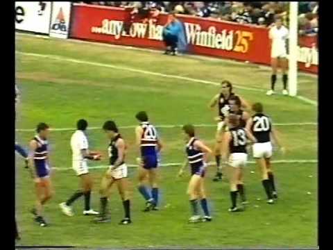 VFL R2 1983 - Footscray v Carlton