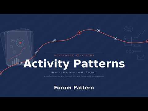Developer Relations Activity Patterns: Episode 8 - The Forum Pattern