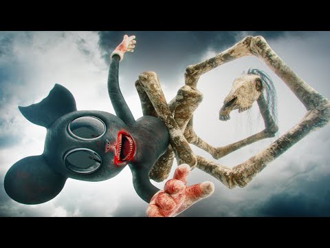 Cartoon Mouse vs Long Horse