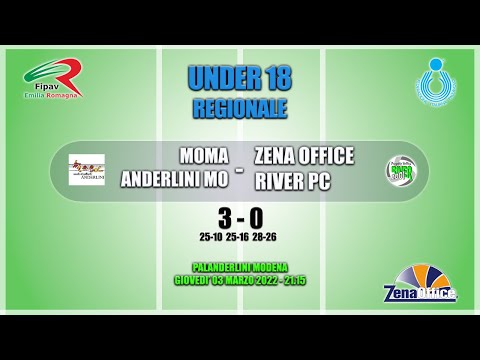 Under 18 Regionale: MOMA ANDERLINI MO -  ZENA OFFICE RIVER PC