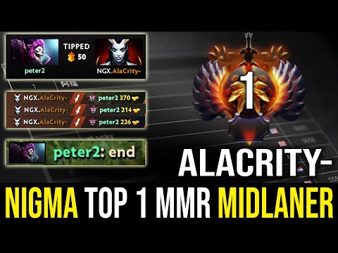 Never Tip TOP 1 MMR - Nigma.Alacrity- QOP Dota 2