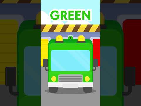 Learning Green Color with Garbage Truck | Coco dan Nana #cocodannana #learn #warna #colors #shorts