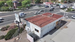 What's going on with the abandoned gas station in La Mesa
