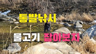 봄날씨  1급수 계곡에서 통발로 물고기 잡아 술안주 먹어보자 자급자족   통발낚시  통발미끼