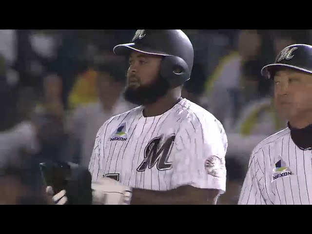 【3回裏】 マリーンズ・ナバーロ 自身2試合連続のタイムリーで勝ち越し!! 2016/6/8 M-T
