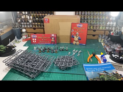 Unboxing and building Victrix Foot Sergeants, with scale comparisons that include old Estalia metals