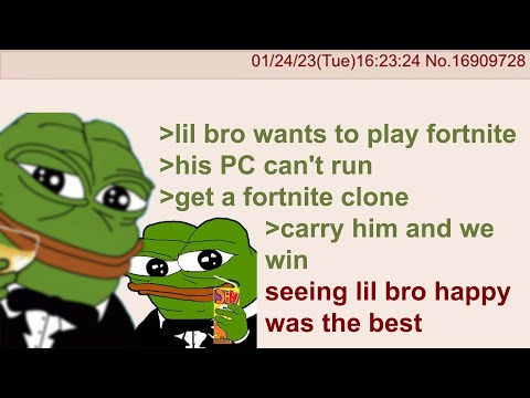 Anon makes lil bro happy | 4chan greentext