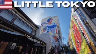 【4K】🇺🇸 LITTLE TOKYO Los Angeles Walking Tour | Japan in LA?! 🇯🇵 Downtown LA✨