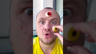 What ah oh with jelly eyball #funny #comedy #funnyfamily#shorts🌻🍂🍁 