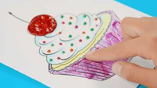 Dekorační lepidlo Maped Glitter Glue - 9 x 10,5 ml