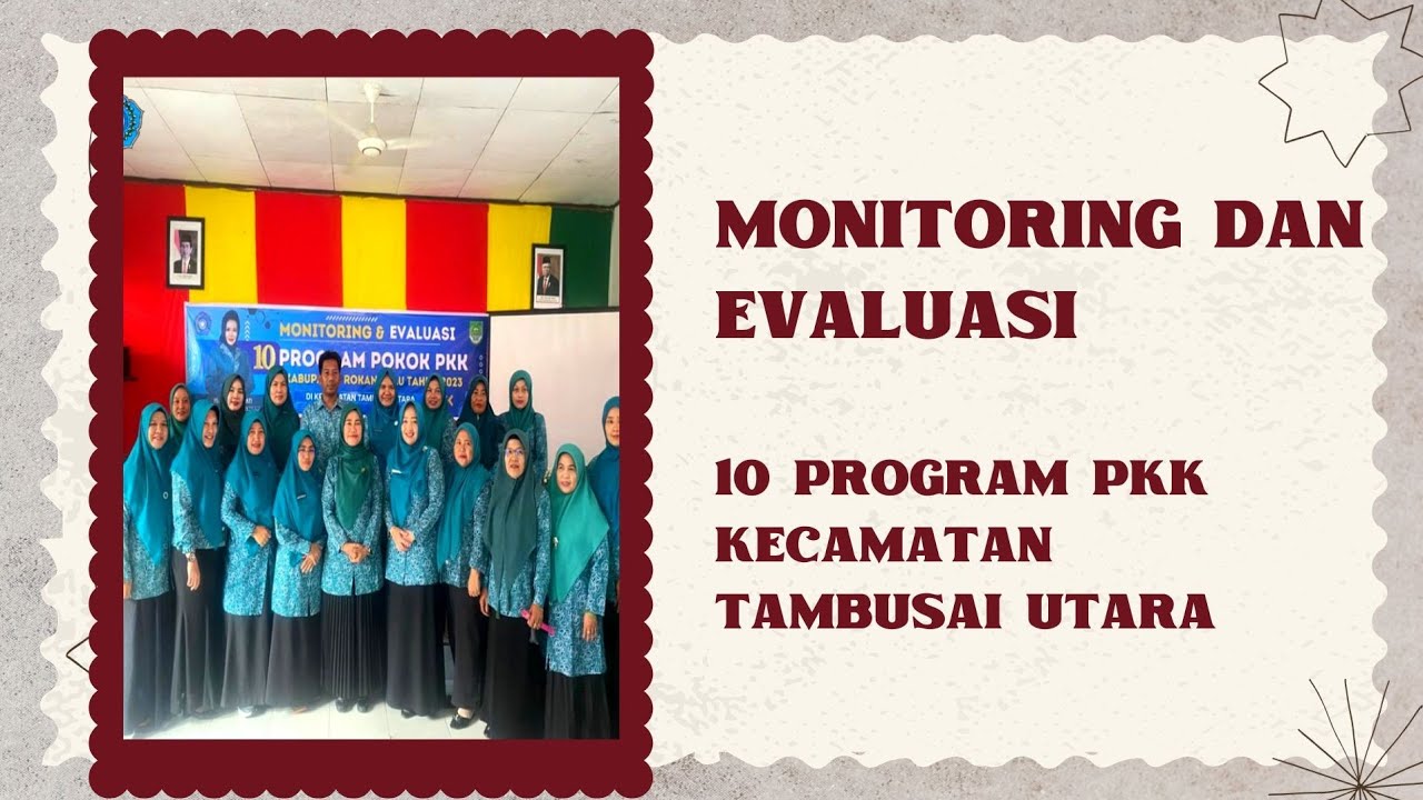 MONITORING DAN EVALUASI 10 PROGRAM PKK