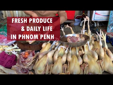 Exploring Cambodia’s Wet Market 🇰🇭 | Street Food, Fresh Produce & Daily Life in Phnom Penh