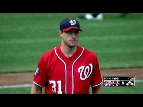 WSH@MIL: Scherzer set Nats' record for strikeouts