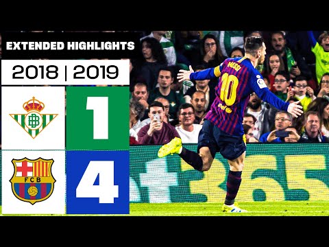 REAL BETIS 1-4 FC BARCELONA 2018/19 | RESUMEN ampliado