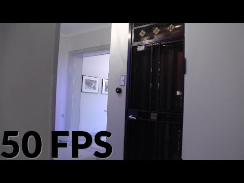 Vintage gated elevator with new gate @ Råsundavägen 121B, Solna