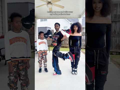 Letting my son and wife wear my orthopedic Jordans