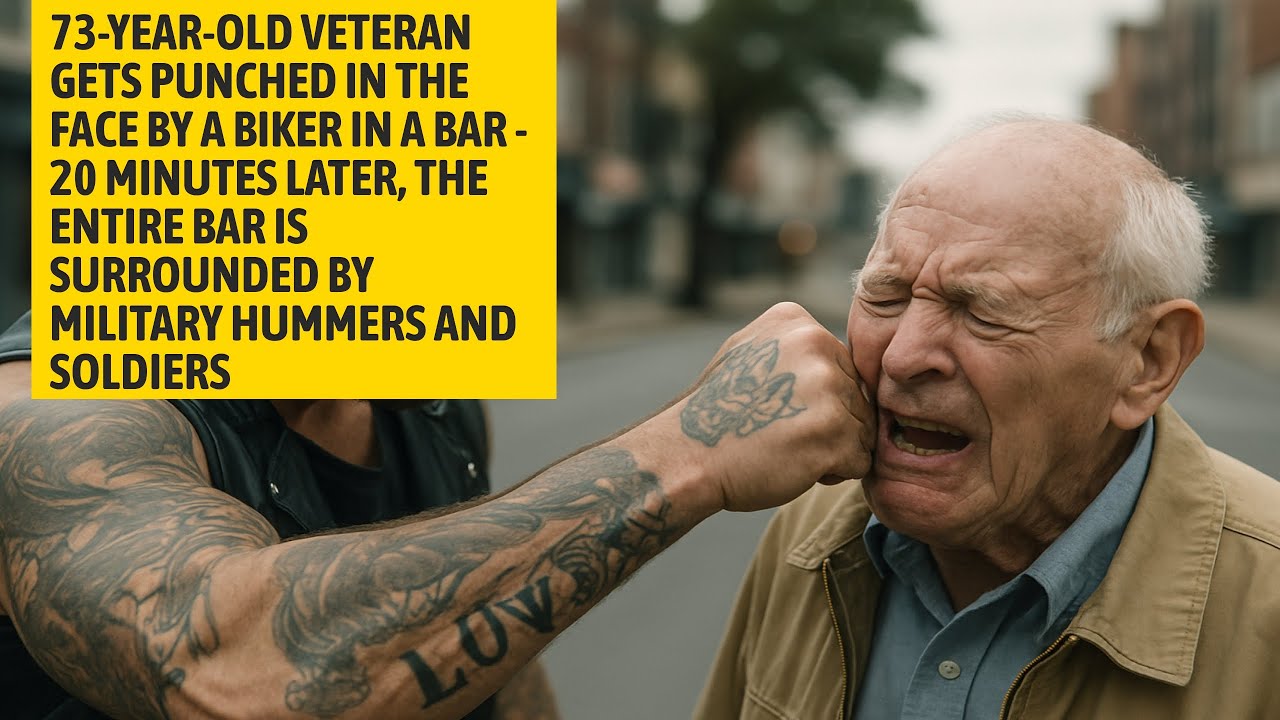 Biker Hits 73-Year-Old Veteran — 20 Minutes Later, Military Hummers Arrive