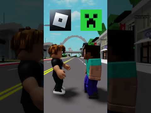 Roblox VS Minecraft 😊⚔️ #shorts #roblox #minecraft