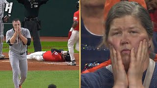 David Fry Takes 99 MPH Fastball to the Face, Skubal in Shock😳