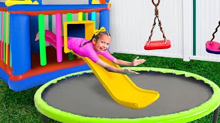 Divertidos Juegos en la Plaza de Recreo | Maya, Mary y Mia