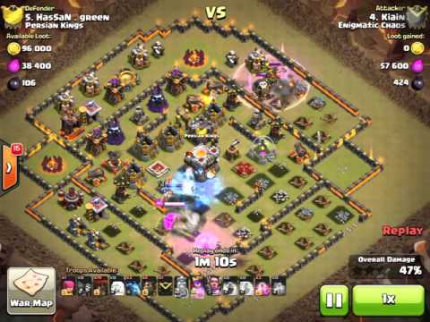 Clash Of Clans | Enigmatic Chaos VS Persian Kings | Kiain | Townhall 11 Triple