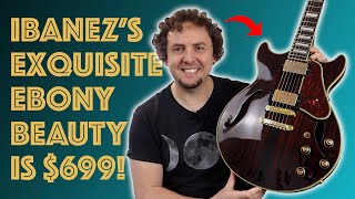Video thumbnail for Ibanez AM93ME-NT | A beautiful and versatile ebony semi-hollow workhorse for $699! Review & Demo by Rich. Words. Music.