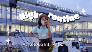 Working a 12 hour nightshift at Kotoka Int’l Airport | national service .