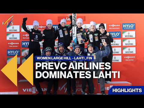 The podium lineup remained the same as the day before in Lahti! | Highlights | FIS Ski Jumping