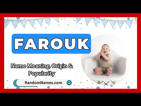 Farouk - Baby Boy Name Meaning, Origin & Popularity - RandomNames.com