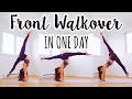 How to do a Front Walkover in One Day!