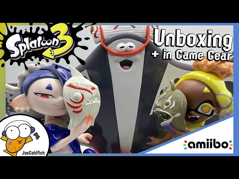Deep Cut Amiibo Unboxing + in Game Gear | Splatoon 3