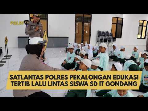 SATLANTAS POLRES PEKALONGAN EDUKASI TERTIB LALU LINTAS SISWA SD IT GONDANG