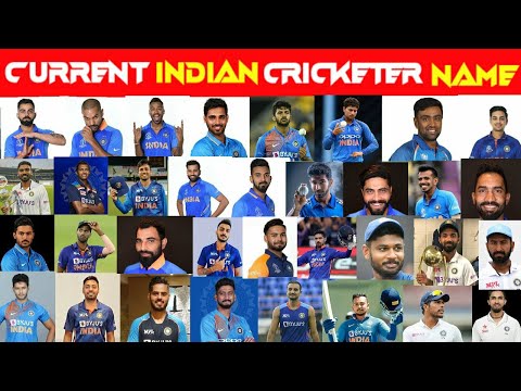 Current All Indian International Cricketer Name//Indian Cricket player Names//#timepass #cricket