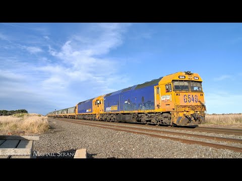 7733V Pacific National Grain Train Arrives At Gheringhap (14/7/2023) - PoathTV Australian Railways