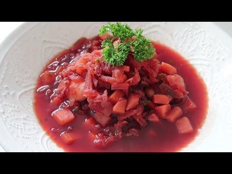 REZEPT: Polnische ROTE BEETE SUPPE KOCHEN | BARSZCZ | Beste Suppe der Welt! #kochen