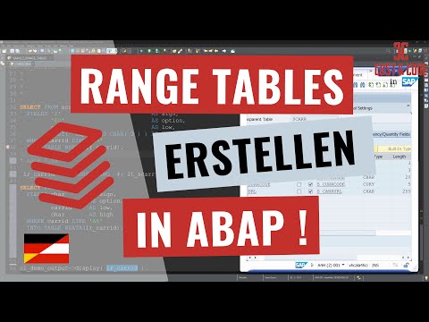 Range Tables erstellen in SAP ABAP [deutsch]